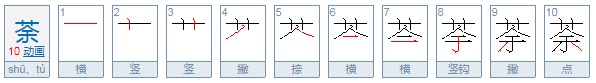 荼怎么读？