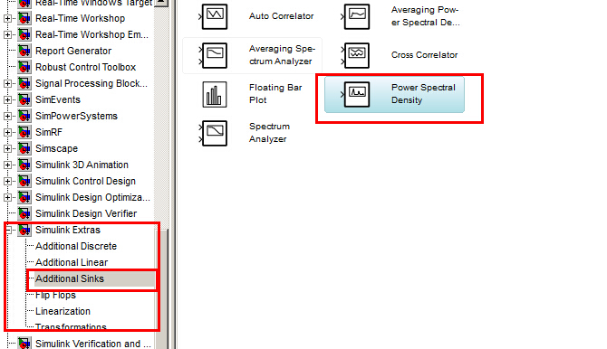 matlab的simulink library里找不到功率谱密度power spectral density