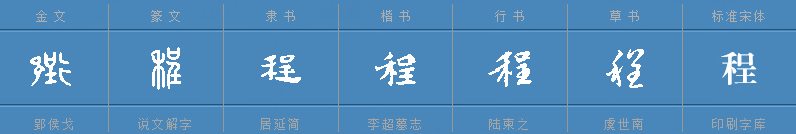 程字怎么组词