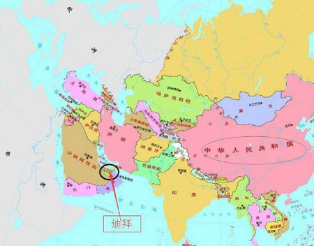 迪拜属于哪个国家_迪拜在地图上的位置（地图）