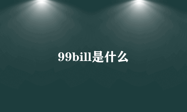 99bill是什么