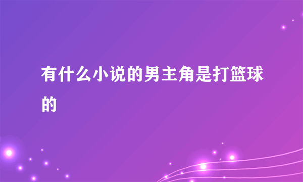 有什么小说的男主角是打篮球的