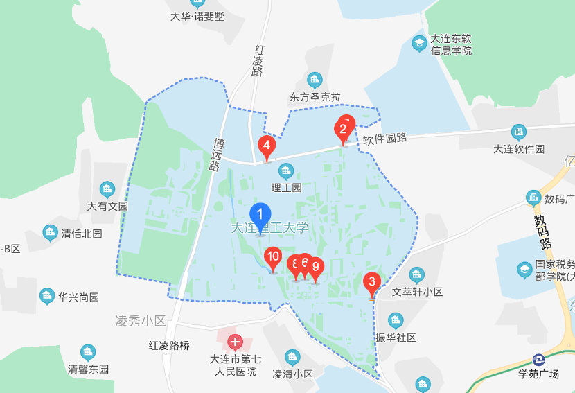 大连理工大学地理位置在哪里？