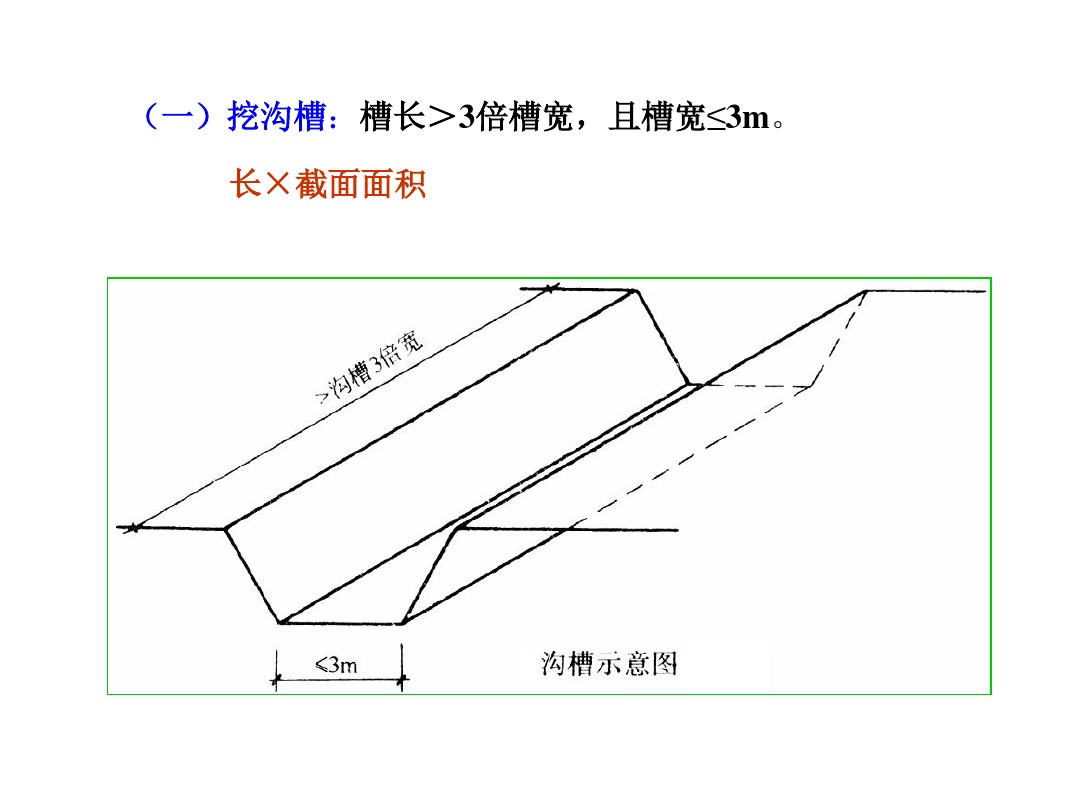 挖一般土方与挖沟槽土方的区别?