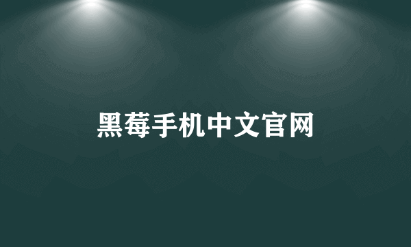 黑莓手机中文官网