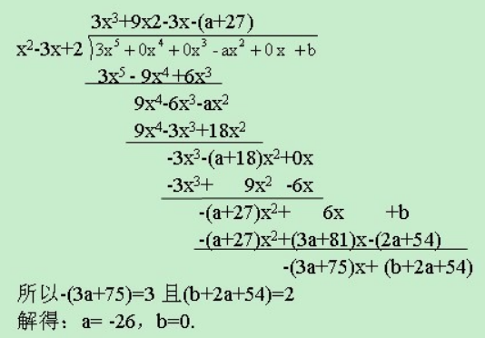 多项式长除法是怎么算的？原理是什么？我看长除法的过程都看不懂。