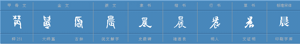 “晨”字笔画顺序怎么写？