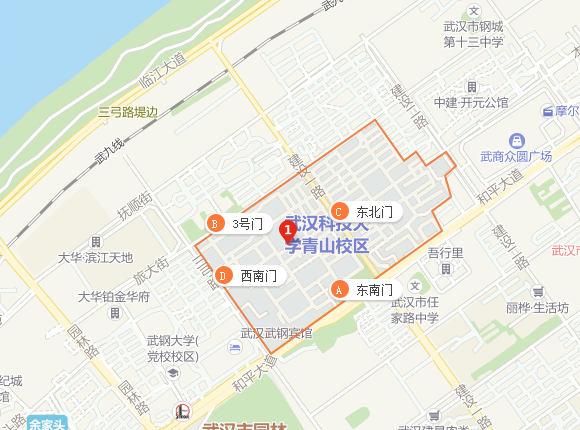 武汉科技大学的学校地址