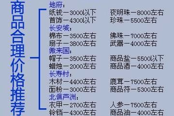 梦幻西游跑商攻略 跑商技巧