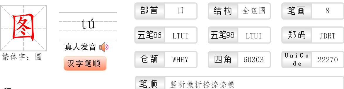 图，字拼音怎么拼？