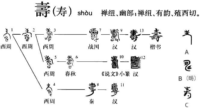 寿的拼音