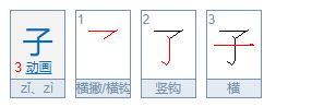 子的笔画笔顺