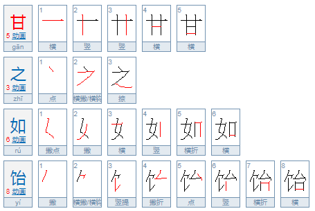 甘之如饴是什么意思