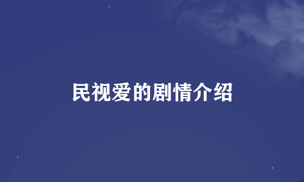 民视爱的剧情介绍