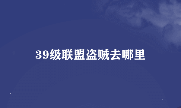 39级联盟盗贼去哪里