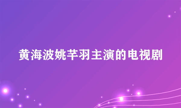 黄海波姚芊羽主演的电视剧