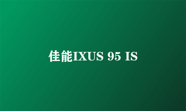 佳能IXUS 95 IS