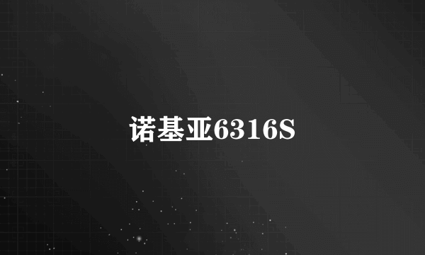 诺基亚6316S