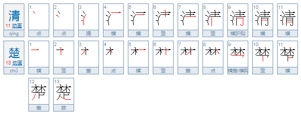 清楚的反义词。