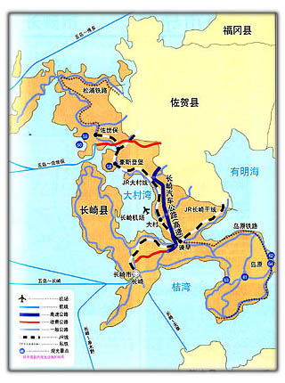 日本九州的一些地图