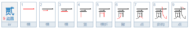 二大写怎么写？