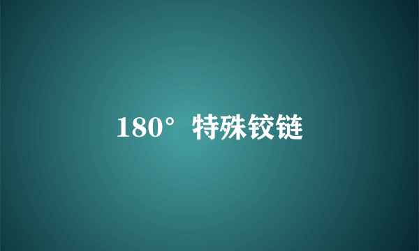 180°特殊铰链