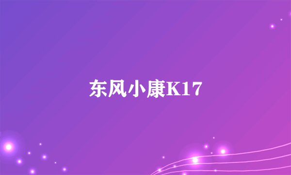 东风小康K17