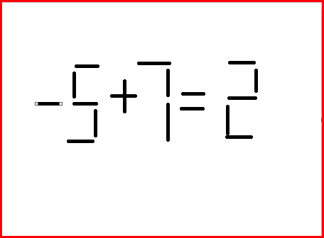 5+7=9移动一根火柴怎么是使等式成立? ,,