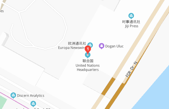 联合国总部设在美国的哪个城市？