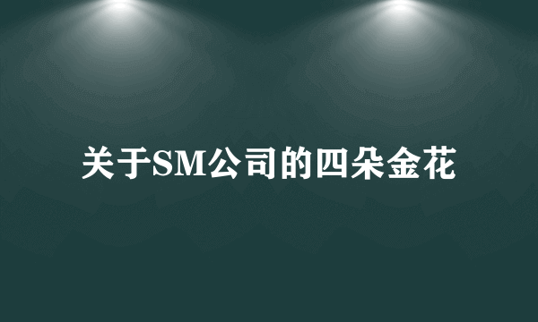 关于SM公司的四朵金花