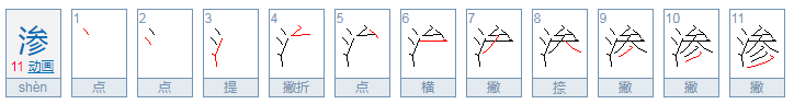 渗的读音是什么