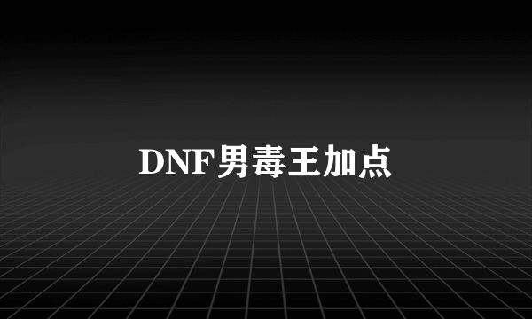 DNF男毒王加点