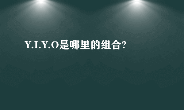 Y.I.Y.O是哪里的组合?