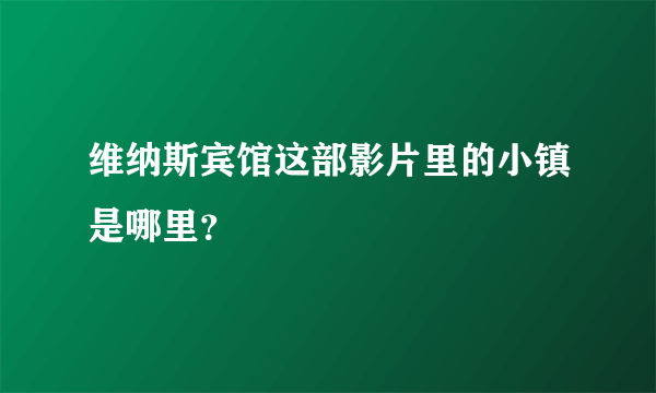 维纳斯宾馆这部影片里的小镇是哪里？