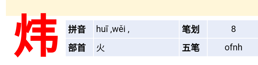 炜字怎么读？