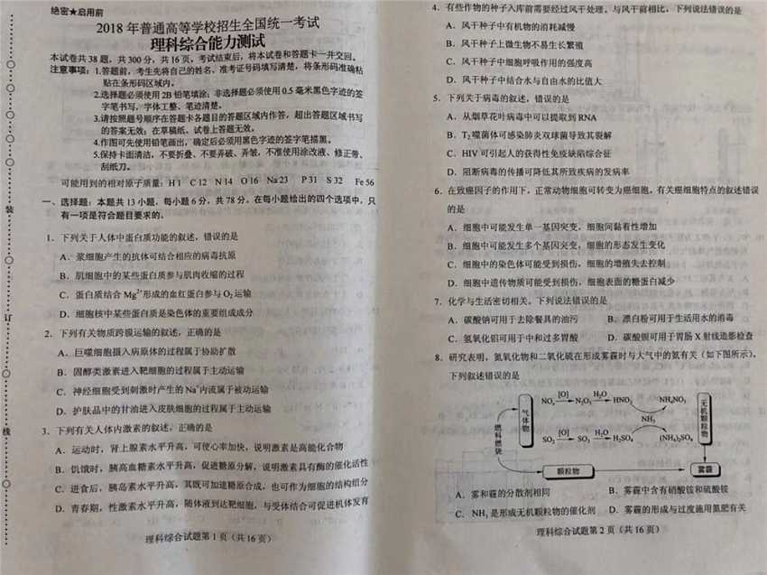 全国一卷是什么意思？