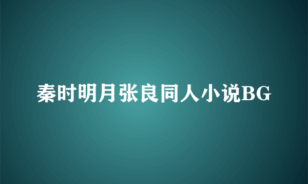 秦时明月张良同人小说BG