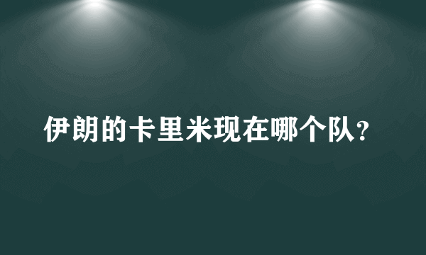 伊朗的卡里米现在哪个队？