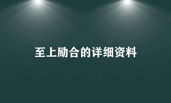 至上励合的详细资料