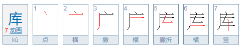 “库”字的四字词语有哪些