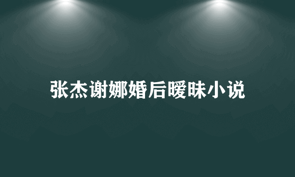 张杰谢娜婚后暧昧小说