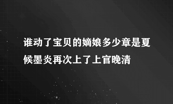 谁动了宝贝的嫡娘多少章是夏候墨炎再次上了上官晚清