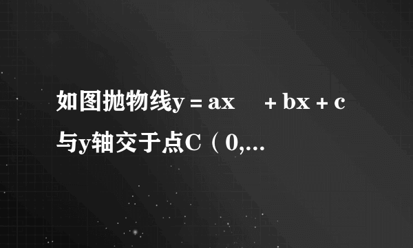 如图抛物线y＝ax²＋bx＋c与y轴交于点C（0,3）与x轴交于A（－3,0）点B（1,0）两点