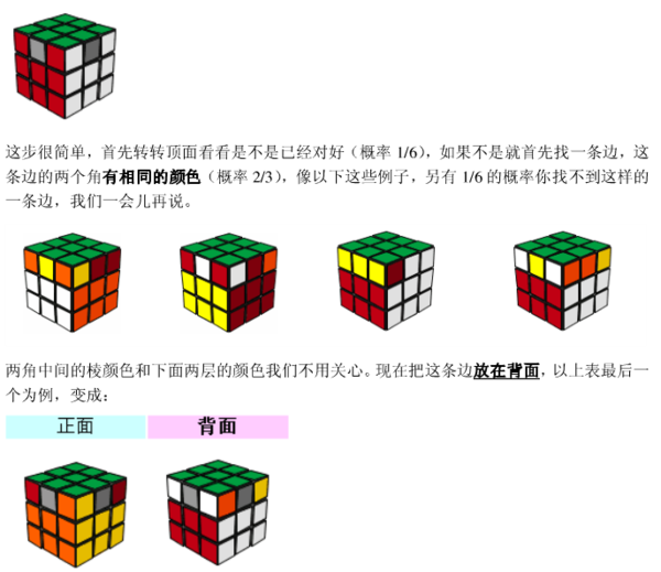 魔方简单口诀表，我是个新手。说的简单点