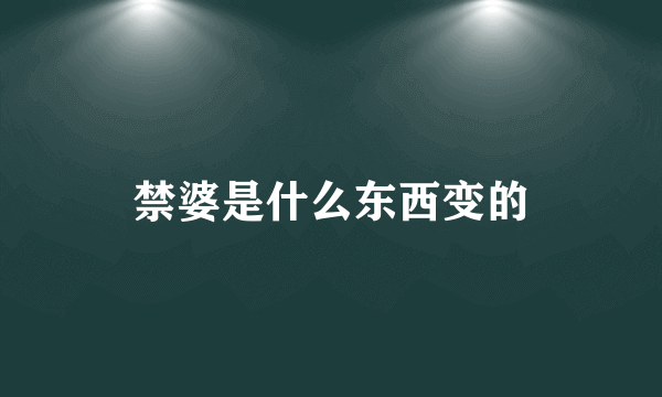 禁婆是什么东西变的