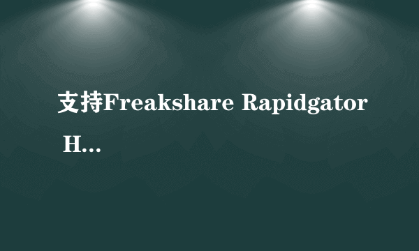 支持Freakshare Rapidgator Hotfile Keep2share Ryushare Filepost Lumfile Bitshare