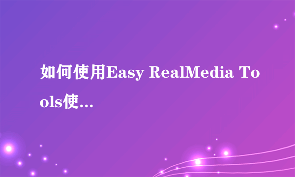 如何使用Easy RealMedia Tools使影片的画面和声音同步？