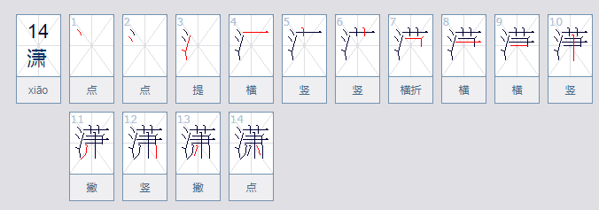 潇 读什么？