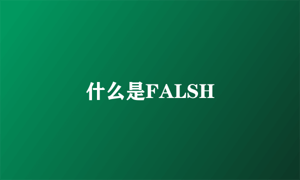 什么是FALSH