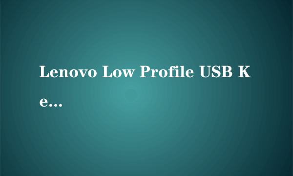 Lenovo Low Profile USB Keyboard 在哪里？